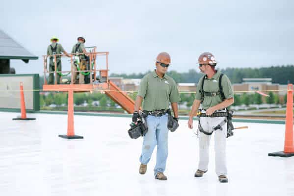 Mid-South Roof Systems sheet metal workers, safe roofer