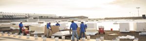 Mid-South Roof Systems Team Members atop a roof working
